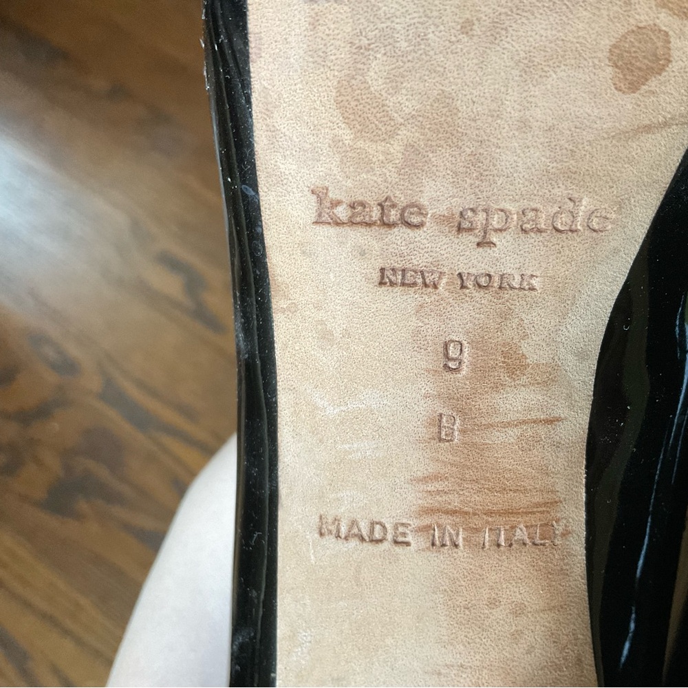 Kate Spade Classic Black Patent Women’s Pumps - Picture 11 of 11